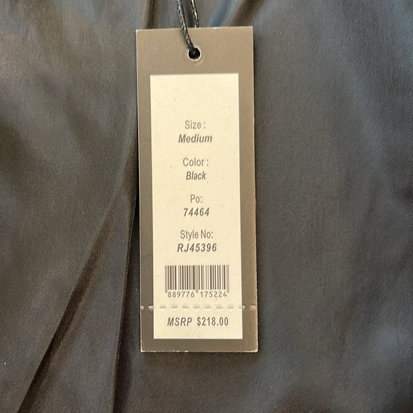 Romeo + Juliet Couture Black Faux Leather Jacket Size Medium NWT - Picture 12 of 17